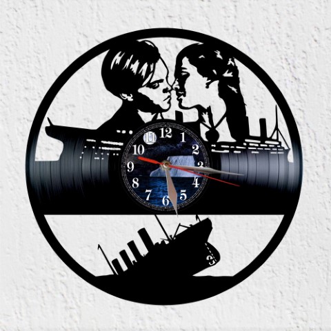 Vinytitanic Reloj de Pared