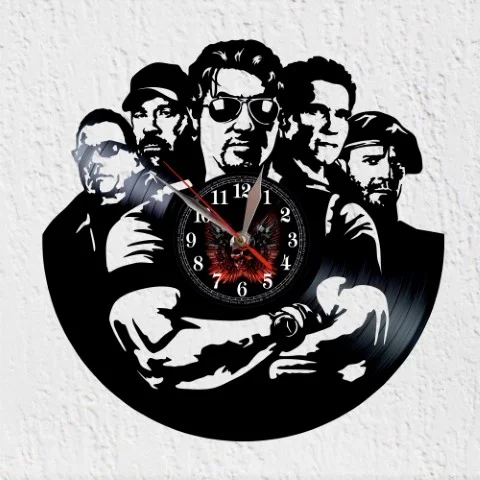 Vinyexpendables Reloj de Pared