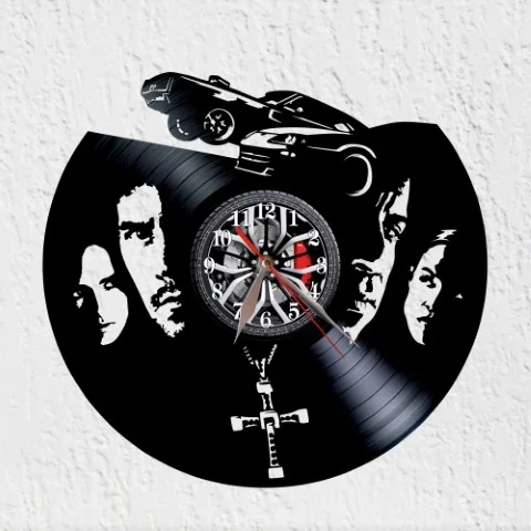 Vinyfast and Furious Reloj de Pared