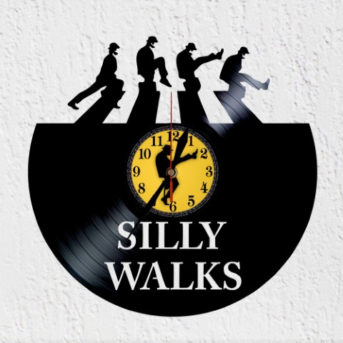 Vinysilly Walks Reloj de Pared
