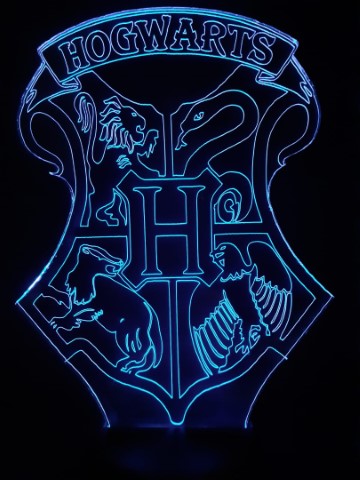 Lámpara Led HP Hogwarts escudo