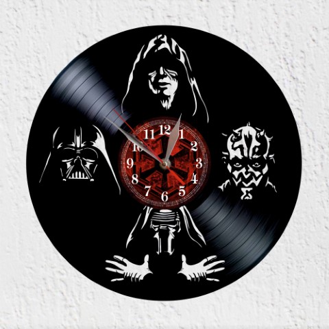 Vinystar Wars Dark Side Reloj de Pared