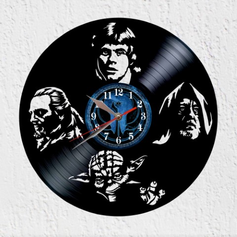 Vinystar Wars Light Side Reloj de Pared
