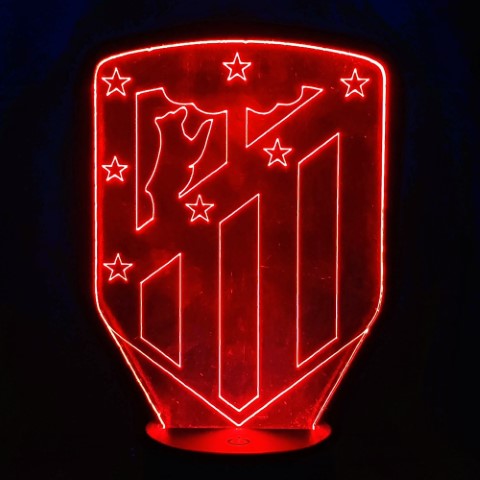 Lámpara Led  Escudo del F.C. Atletico Madrid