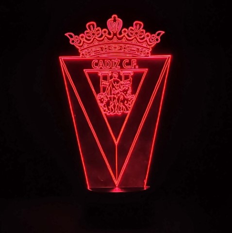 Lámpara Led  Escudo del F.C. Cadiz
