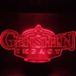 Lámpara led 3D Genshin impact