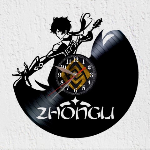 Vinygenshin Impact Zhongli Reloj de Pared