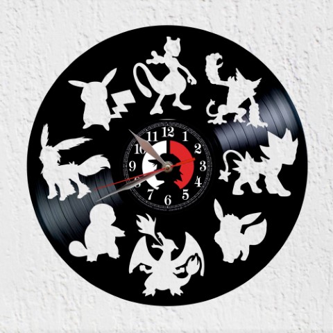 Vinypokémon Reloj de Pared