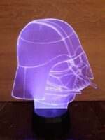 Lámpara Led  Star Wars holograma de Darth Vader