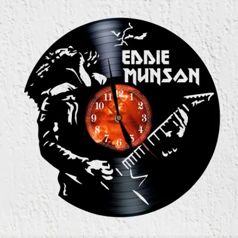 Vinystranger Things Eddie Munson Reloj de Pared