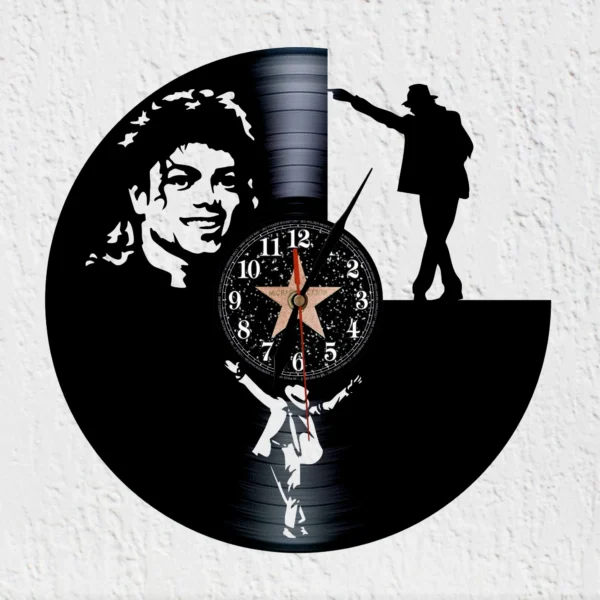 Vinymichael Jackson Star Reloj de Pared