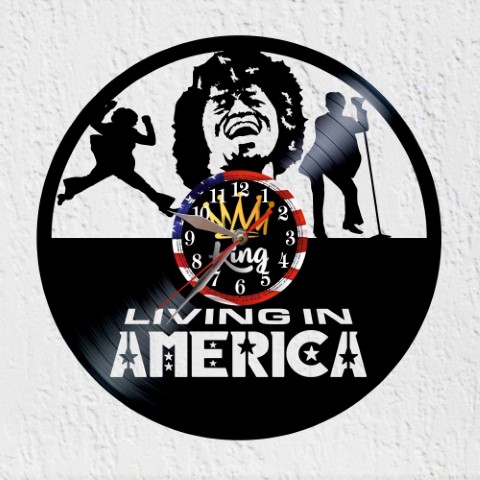 Vinyjames Brown Reloj de Pared