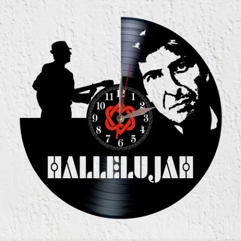 Vinyleonard Cohen Reloj de Pared