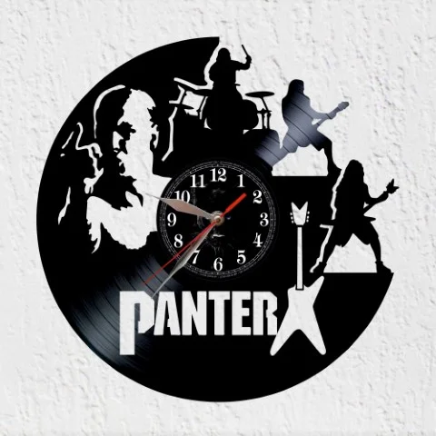 Vinypantera Reloj de Pared