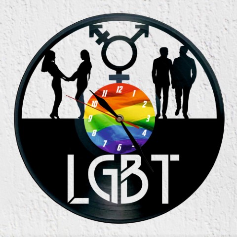 Reloj de vinilo LGBT
