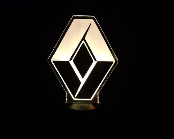Lámpara Led 3D Símbolo Renault