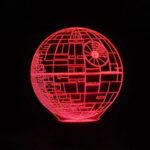 Lámpara Led Star Wars holograma de la Estrella De La Muerte