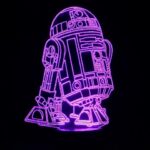 Lámpara Led  Star Wars holograma de R2D2