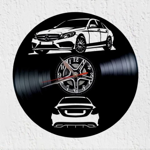 Vinymercedes 220 Reloj de Pared