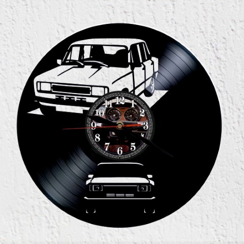 Vinyseat 124 cuadrado Reloj de Pared