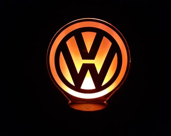 Lámpara Led 3D Símbolo Volkswagen
