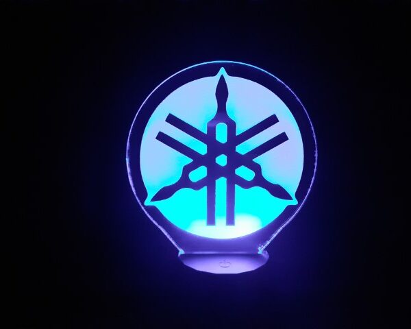 Lámpara Led 3D Símbolo de Yamaha