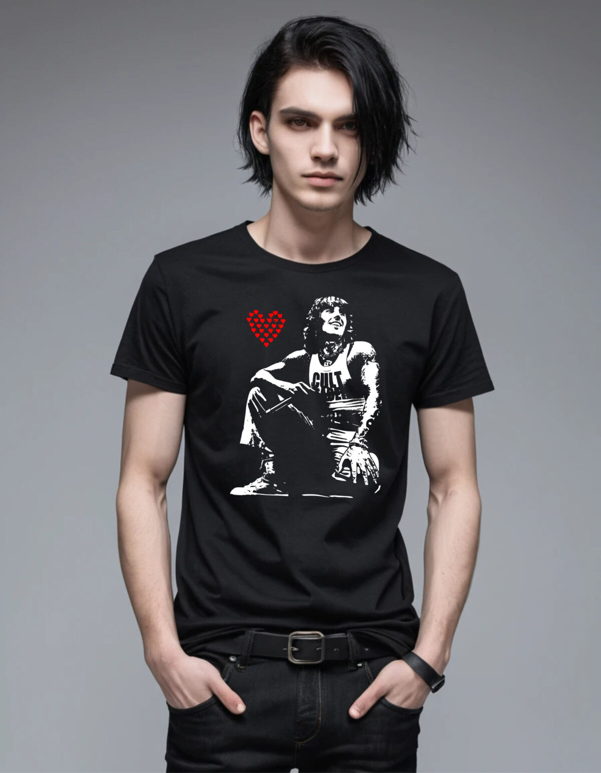 camiseta negra bring me the horizon modelo