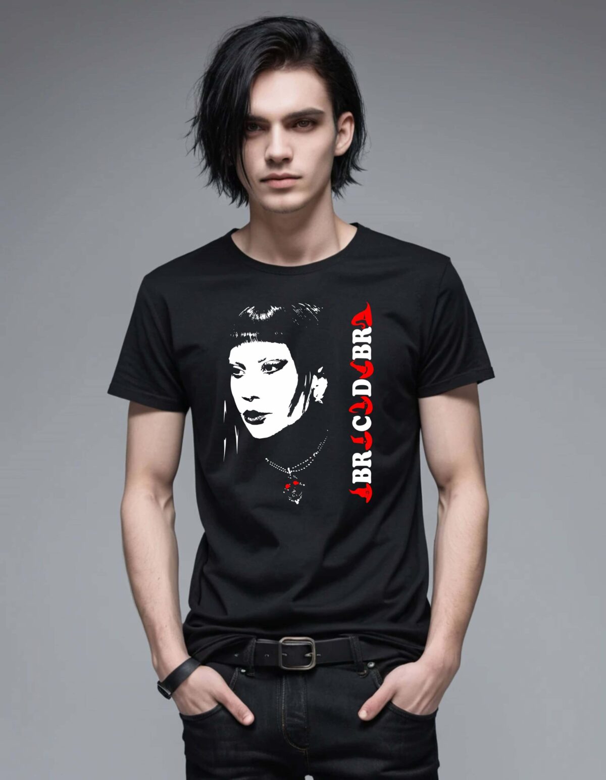 Camiseta Negra Vinylady Gaga - Imagen 2