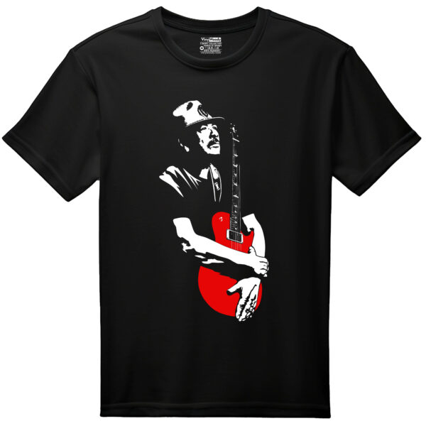 camiseta negra carlos santana