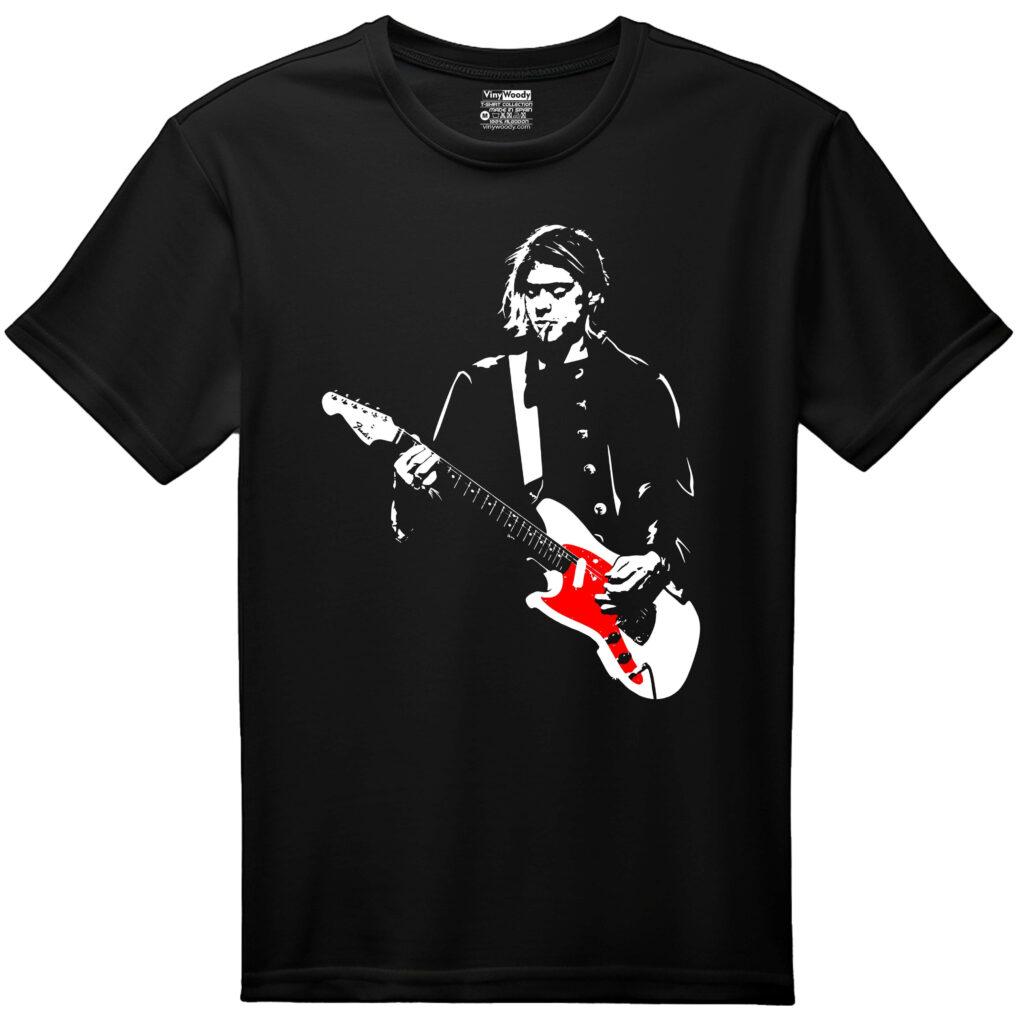 camiseta negra nirvana kurt cobain
