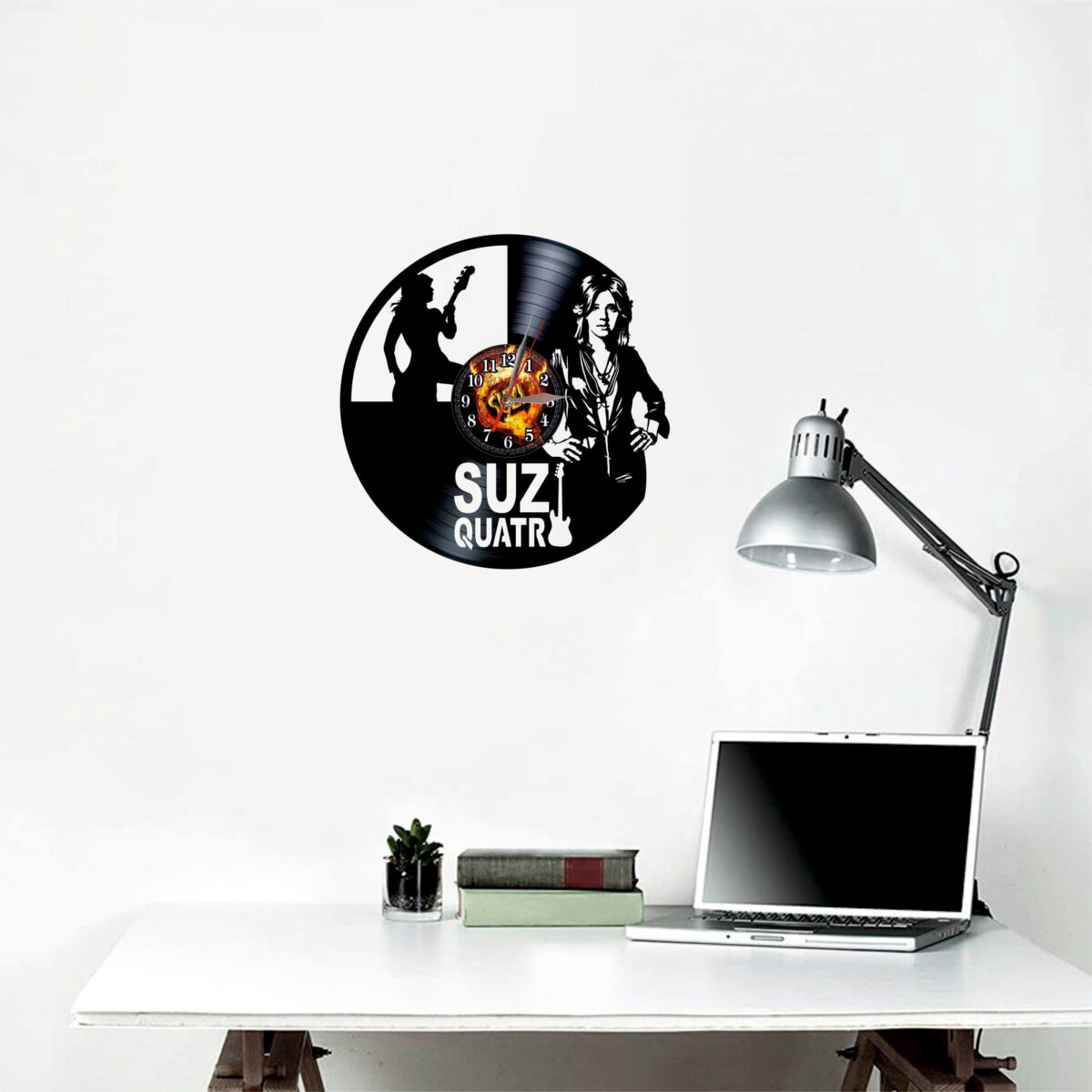 Vinysuzi Quatro Bajista Reloj de Pared - Imagen 2