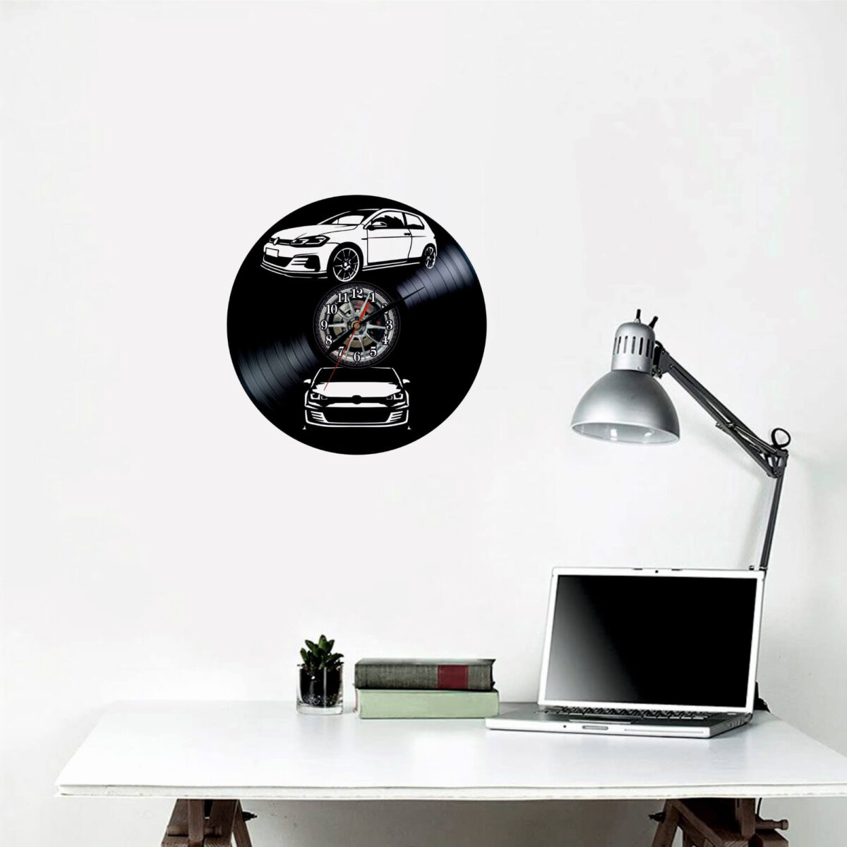 Vinyvolkswagen Golf GTI 3 Puertas Reloj de Pared - Imagen 2