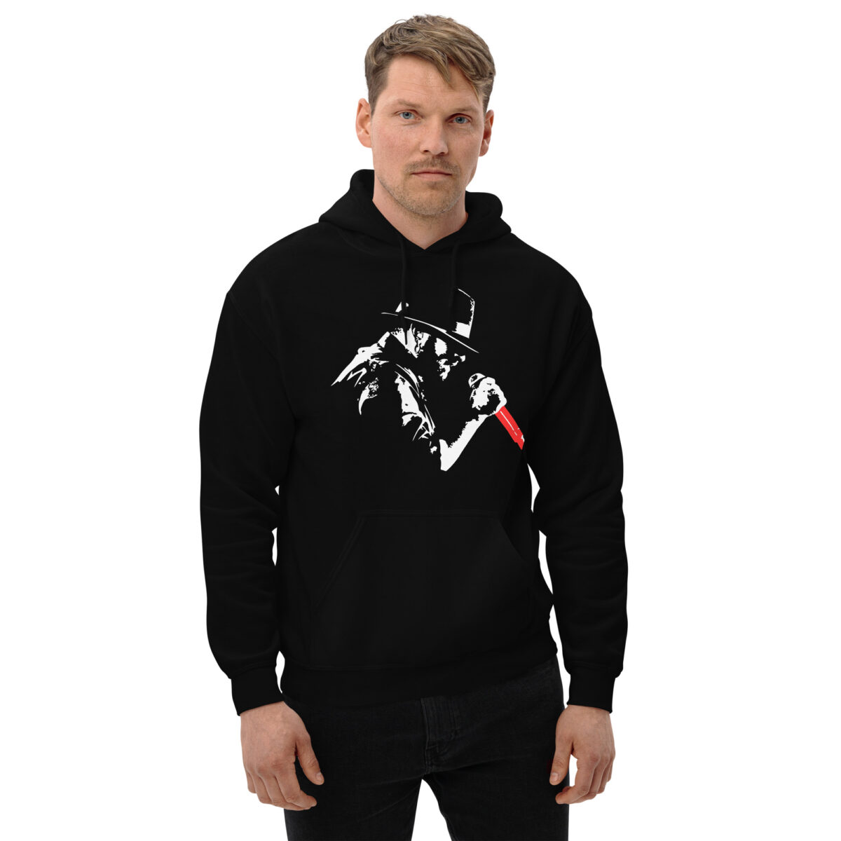 Sudadera Negra Canguro con Capucha Vinybarrio - Imagen 2