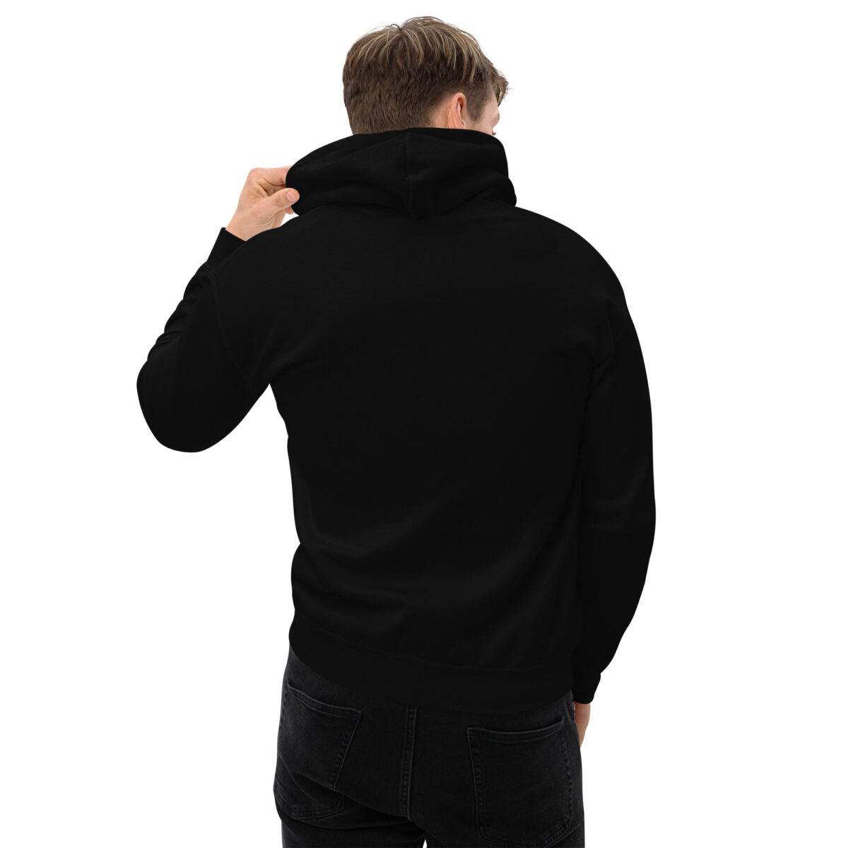 Sudadera Negra Canguro con Capucha Vinybarrio - Imagen 3