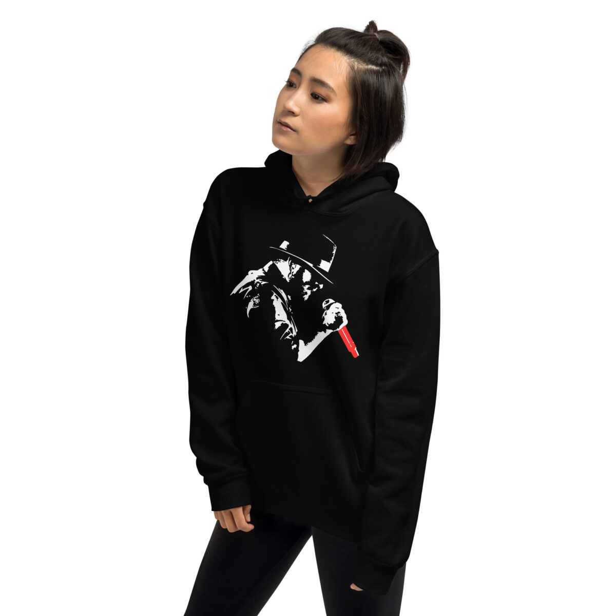 Sudadera Negra Canguro con Capucha Vinybarrio - Imagen 4