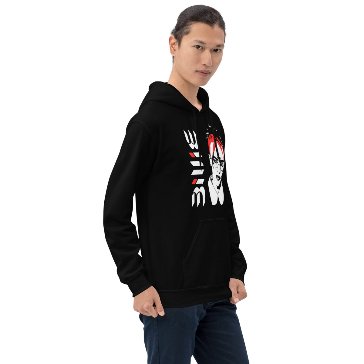 Sudadera Negra Canguro con Capucha Vinybillie Eilish - Imagen 3