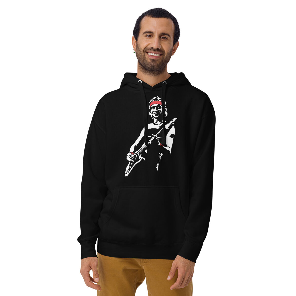 Sudadera Negra con Capucha Vinydire Straits Mark Knopfler - Imagen 2
