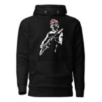 sudadera negra capucha canguro dire straits