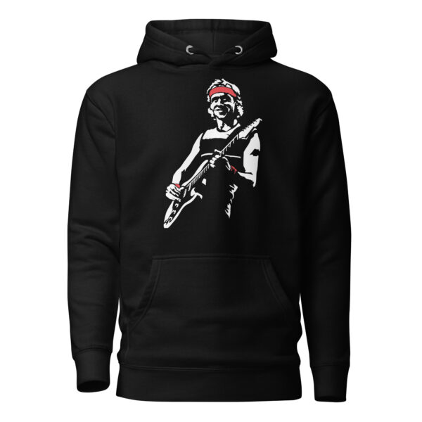 sudadera negra capucha canguro dire straits
