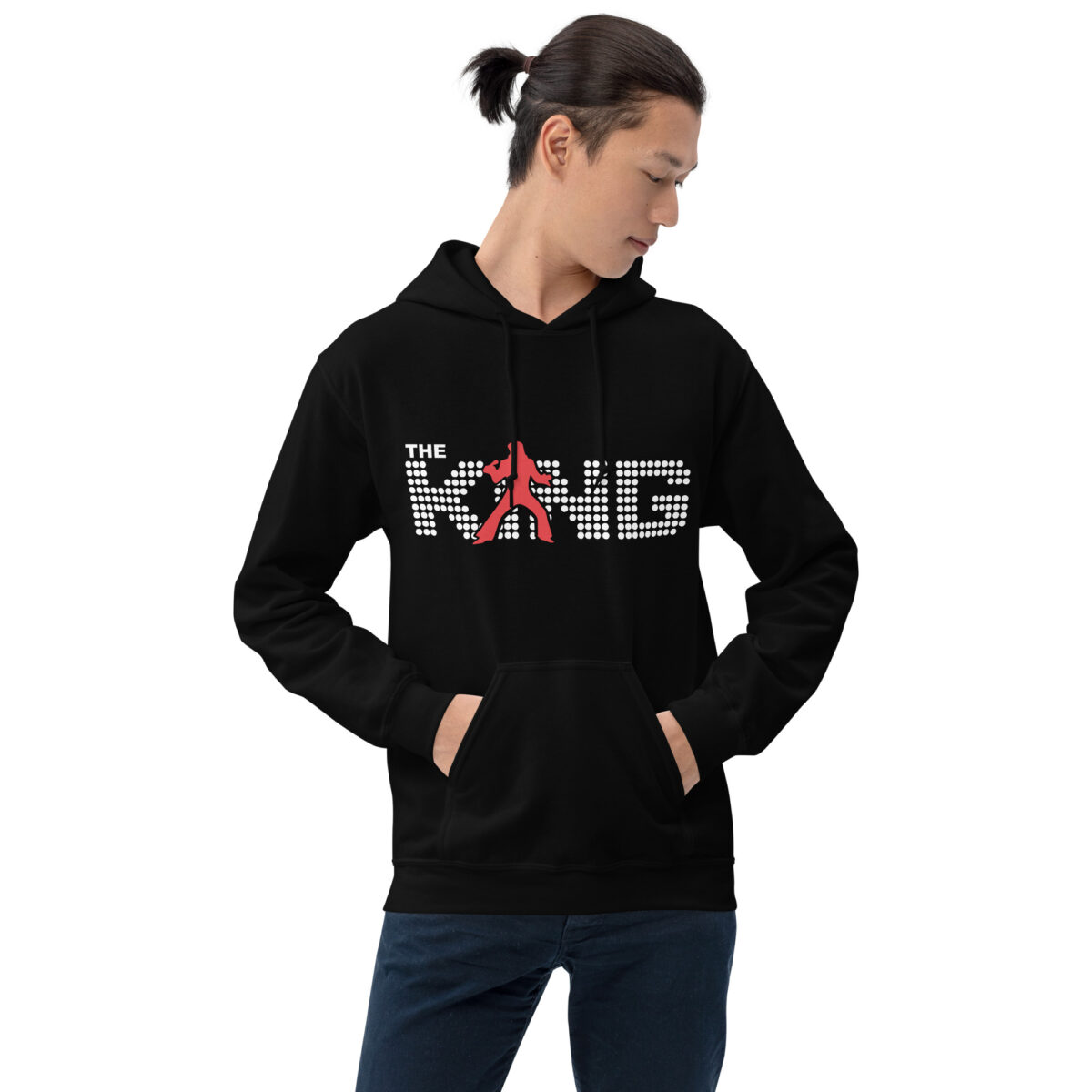 Sudadera Negra con Capucha Vinyelvis Presley - Imagen 2