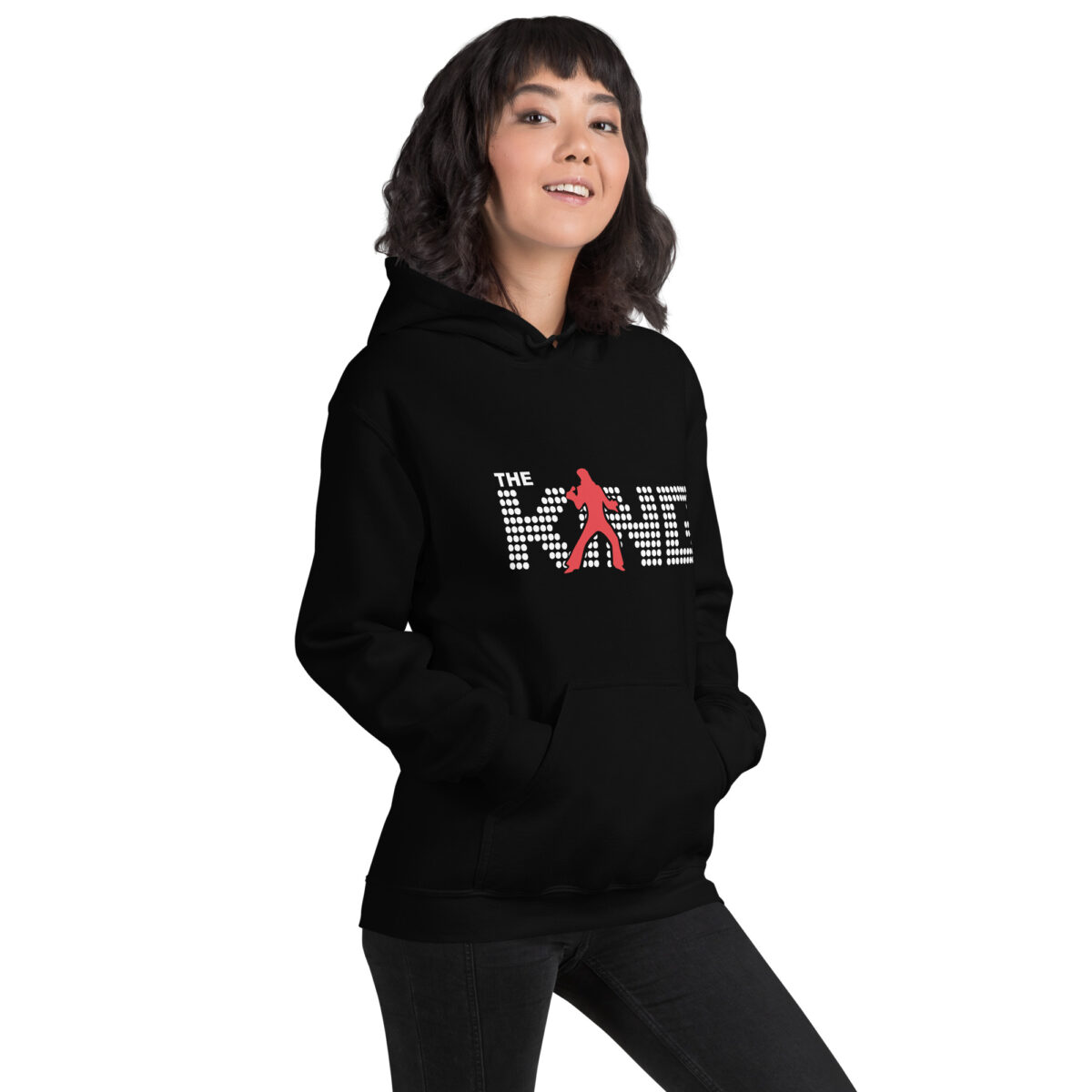 Sudadera Negra con Capucha Vinyelvis Presley - Imagen 4