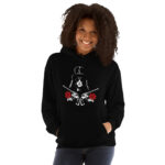 Sudadera Negra con Capucha Vinyguns n Roses - Imagen 3