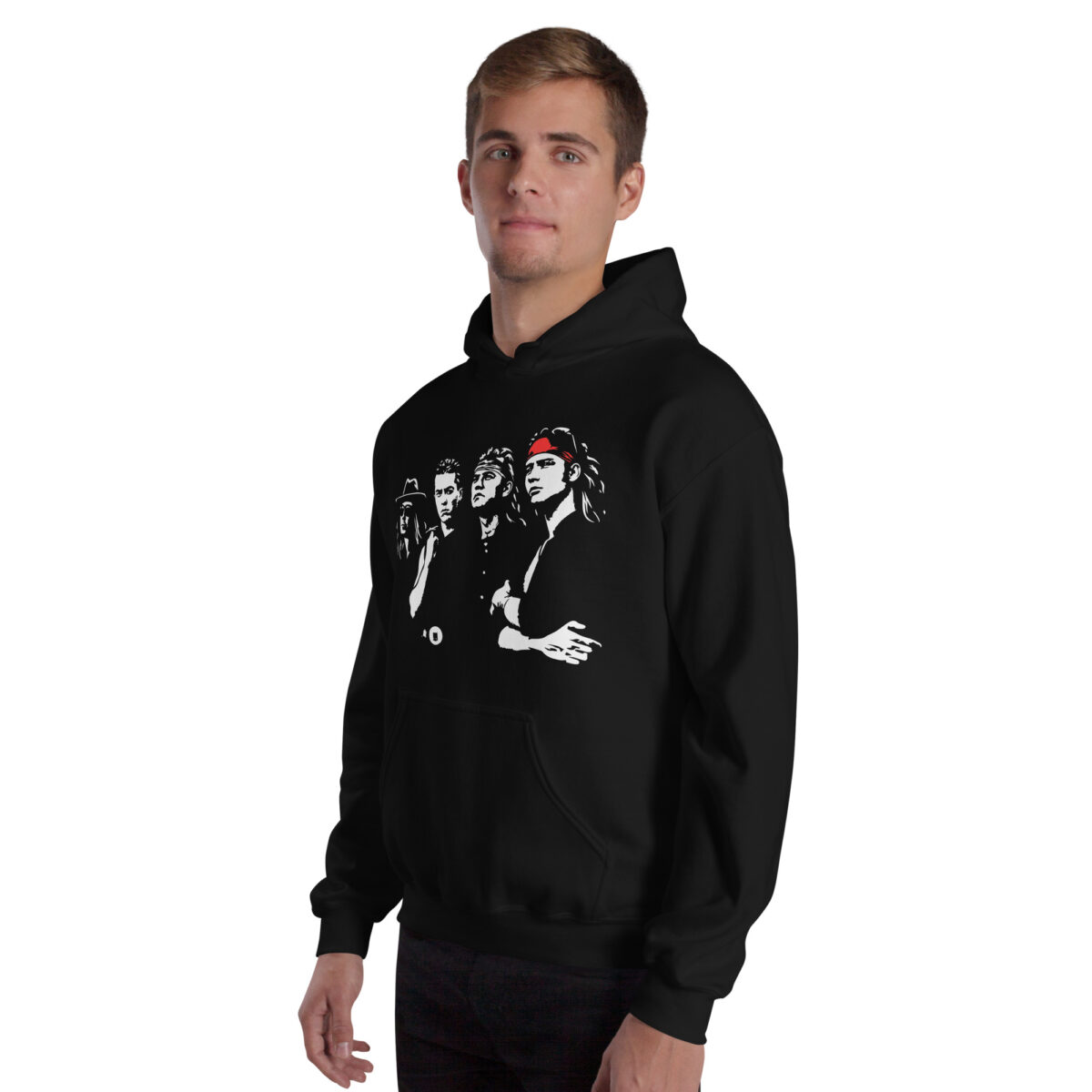 Sudadera Negra con Capucha Vinyheroes del Silencio - Imagen 4