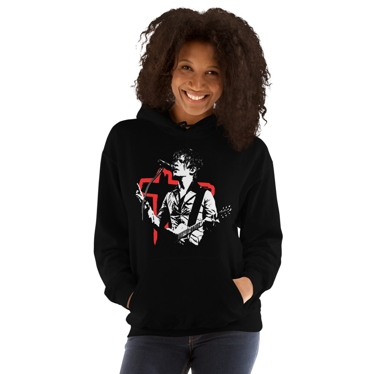 Sudadera Negra con Capucha Vinyindochine Nicola Sirkis - Imagen 2