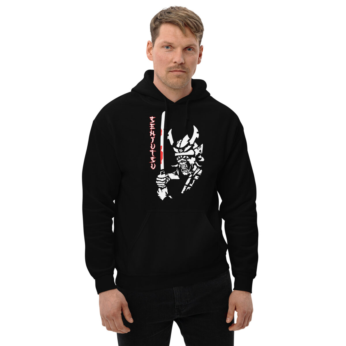 Sudadera Negra con Capucha Vinyiron Maiden Senjutsu - Imagen 2