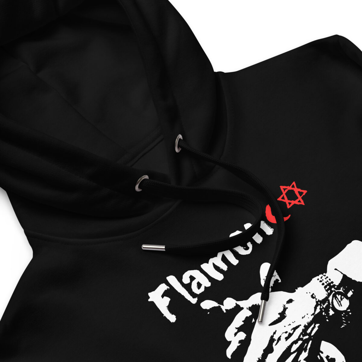 Sudadera Negra con Capucha Vinycamaron Flamenco - Imagen 4