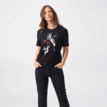 Camiseta Negra Vinystranger Things Djo Steve Harrington - Imagen 2