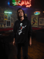 Sudadera Negra con Capucha Vinyilegales Jorge Martinez - Imagen 5