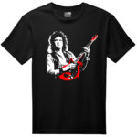 camiseta negra brian may queen