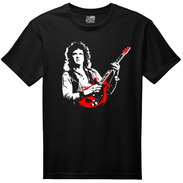 camiseta negra brian may queen